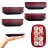 Kit 20 Pratos Travessa Pequena Sushi Petisco 17,5cm Melamina