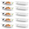 Kit 10 Barcas para Comida Japonesa 40 Cm em Melamina A5 Branca