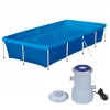 Kit Piscina 3000 Litros + Bomba Filtrante 110v 2200 Litros Por Hora