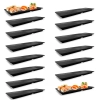 Kit 15 Pratos Travessa Retangular 33 Cm em Melamina para Sushi