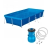 Kit Piscina 3000 Litros + Bomba Filtrante 110v 3.028 Litros Por Hora