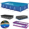 Piscina Mor Retangular Ferro 7600 Litros com Capa e Forro