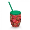 Copo Fruta Morango com Canudo 650 Ml