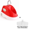 Bebedouro Pet Automatico Bivolt 2l Vermelho + Refil Gelo Reutilizavel