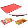 Travessa Prato Vermelho Culinaria Oriental 28x19cm