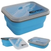 2 Potes Marmita de Silicone Retrtil 700ml Mini Bento