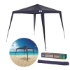 Tenda Gazebo Praia 3 M X 2,40 M Encaixe em Rfia Azul Mor