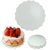 Cake Board 18 Cm Base para Bolo Ondulada 5 Unidades Mdf Branco