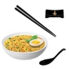 Kit para Sopa Japonesa com Tigela 800 Ml + Colher + Par de Hashi + Descanso para Hashi