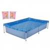 Kit Piscina de Armao Infantil 1000l + Boia de Brao Rosa