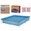 Kit Piscina Infantil 1500 Litros + Capa e Forro + Boia de Brao Rosa