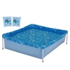 Kit Piscina de Armao 400 Litros Infantil + Par de Boias de Brao Azul