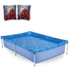 Kit Piscina de Armao Infantil 1000l + Boia de Brao Homem Aranha