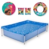 Kit Piscina de Armao 1000l + Boia de Brao + Boia e Bola Princesas