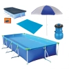 Piscina Mor 6200l + Bomba Filtrante 110v + Capa + Forro + Guarda Sol