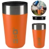 Copo Termico com Tampa Cerveja Caf 355 Ml Travel Mug Laranja