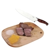 Kit Faca para Churrasco Mor + Tabua de Carne Oval