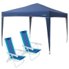 Gazebo Tenda Dobrvel Trixx Ntk 3 X 3m + 2 Cadeiras de Praia 4 Posies