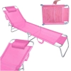 Cadeira Rosa Espreguiadeira 4 Posies Zaka Slim / Almofada de Encosto / Piscina