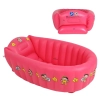 Banheira Inflvel Porttil Infantil Banho do Beb Rosa