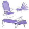 Cadeira Sunny Dobrvel de Praia Camping 6 Posies Lilas