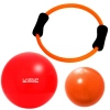 Kit Arco Flexvel + Duas Over Ball 25 Cm + Bola Sua 45 Cm