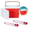 Kit Praia Vermelho com 2 Esteiras 1,80 M + Caixa Trmica Cooler 19 L