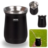 Cuia Termica Copo Inox 236 Ml Preto Ideal para Mate Chimarro Terer Caf e Erva Mor