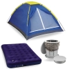 Kit Barraca Iglu 2 Pessoas + Colcho Inflvel de Casal + Vaso Porttil Ecocamp 15 L