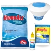 Kit Sulfato de Alumnio 2kg + Flutuador e Uma Pastilha 5 em 1 + Refil Reagente 23ml para Medir Cloro Piscina