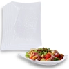 Kit 5 Travessas Salada Fruteira para Buffets Profissional 37,3 Cm Branca em Melamina Premium