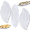 Kit Travessa Oval 60 Cm + 2 Pratos Folha 50 Cm Melamina para Buffet Restaurante Profissional