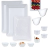 Kit 2 Travessas 44,7 Cm + Travessa Fruteira 37,3 Cm + 2 Tigelas Ovais 500 Ml + 4 Mini Tigelas 225 Ml + 4 Ramequins 150 Ml