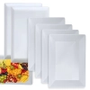 Kit 4 Travessas Fundas para Buffet 35 Cm + 2 Travessas Rasas 35 Cm Retangulares em Melamina Premium