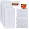 Kit 3 Travessas 30,5 Cm Ilustrada + 4 Travessas 44,5 Cm para Buffet Restaurante Profissional Melamina