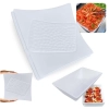 Kit 2 Travessas Quadradas Ilustradas 30,5cm Grande + 4 Travessas para Buffet 25 Cm Funda Melamina Premium