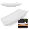 Kit 30 Travessas Prato Curva 30 Cm Branca para Buffet Restaurante Profissional em Melamina