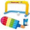 Kit Futebol Inflvel para Piscina Play Center Mor + Boia Picol Inflvel Grande 1,75m At 90kg