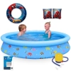 Kit Piscina Infantil 1000 Litros Bel Inflvel + Boias Homem Aranha + Mini Bomba Manual + Reparo