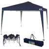 Gazebo Articulado X-flex Azul Mor Tenda Praia 3x3 Barraca Praia Sanfonada