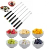 Conjunto 6 Garfos para Fondue + 6 Tigelas Bowl 720ml Melamina / Plstico