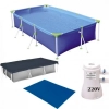 Kit Piscina 3700 Lts Premium Mor + Capa + Forro + Filtro 220v 2220 L/H