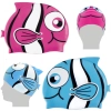 Kit 2 Toucas de Natao Infantil Peixinho Rosa e Azul