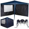 Kit Gazebo Tenda Sanfonada Praia 3x3 M X-flex + 2 Paredes Oxford