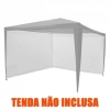 2 Paredes Fiesta Compatvel para Gazebo 3m X 3m Base e Topo