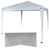 Kit Tenda Gazebo Dobrvel 3m X 3m Base e Topo + 2 Paredes Brancas Sem Janela