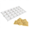 Forma para Ravioli e Mini Pasteis em Plstico 24 Cavidades Branco