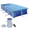 Piscina Retangular 5000 L Premium Mor + Bomba Filtrante 220 V Vazo 2200 L/H