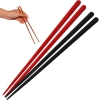 Kit 4 Pares de Hashi em Poliestireno com 2 Pares Preto + 2 Pares Vermelho