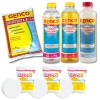 Kit Cloro Granulado 1kg + Clarificante + Algicida + Redutor de Ph e Alcalinidade e Pastilhas